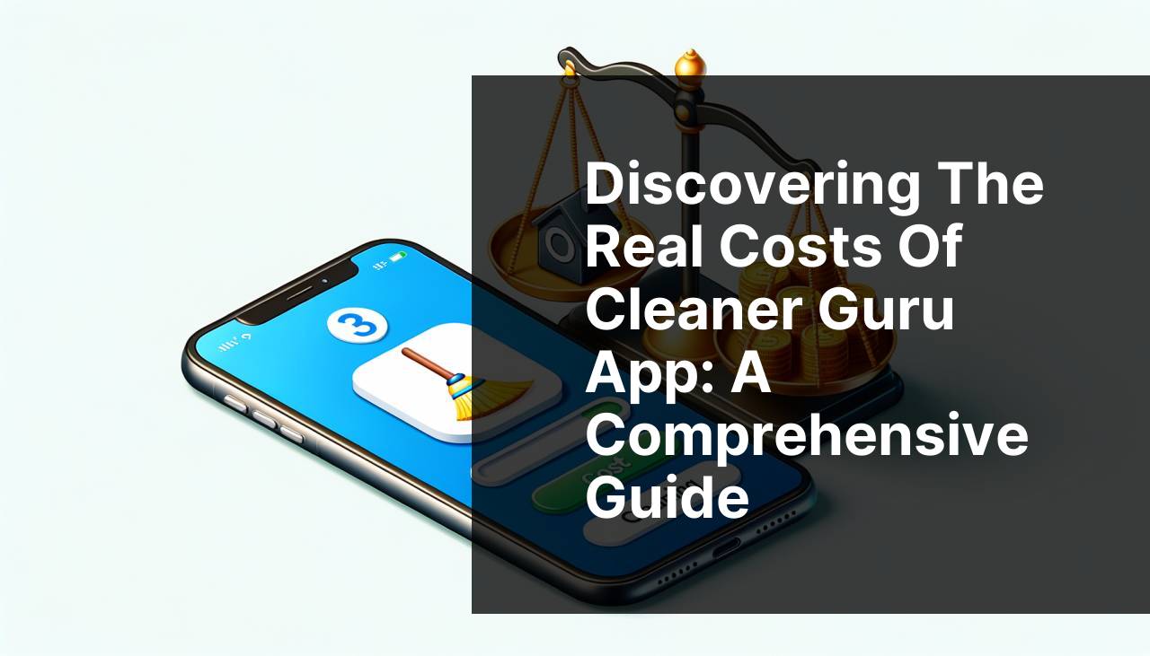 Discovering the Real Costs of Cleaner Guru App A Comprehensive Guide