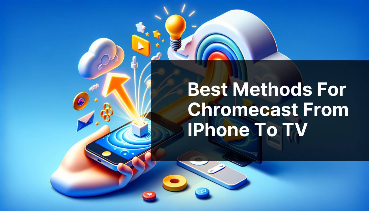 Best Methods for Chromecast from iPhone to TV