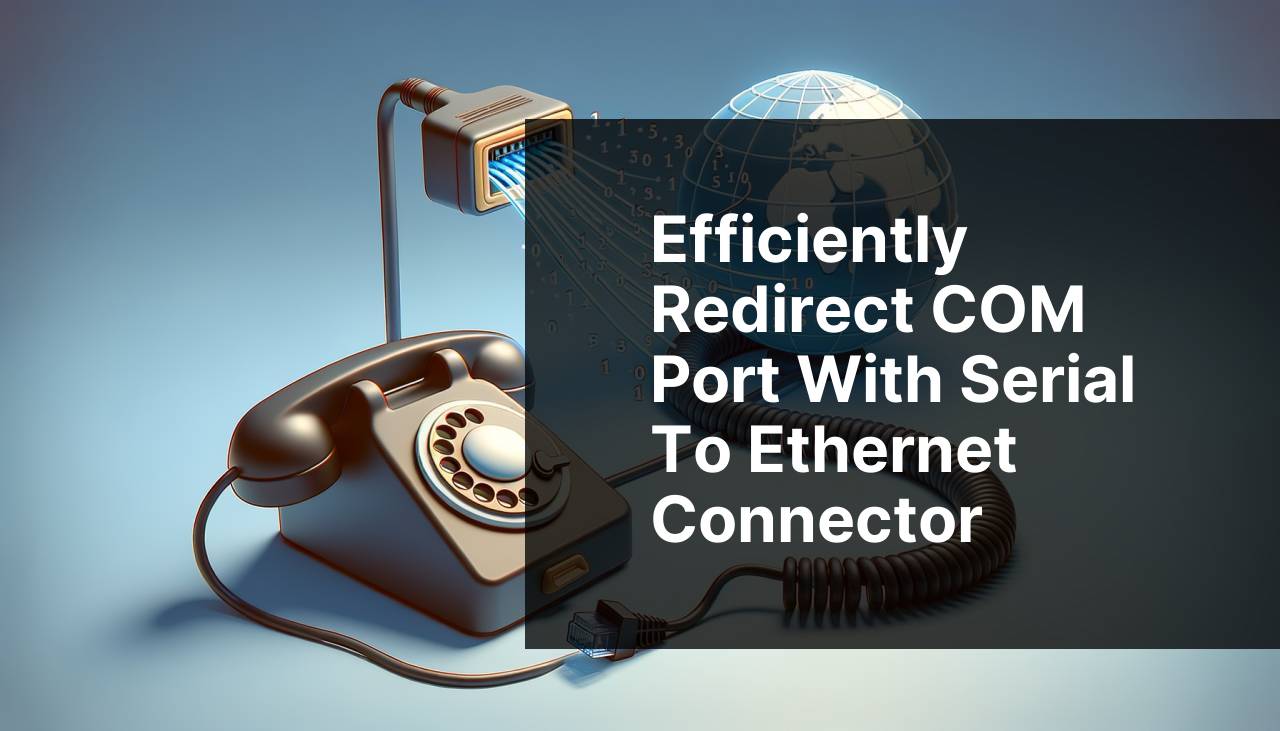 Efficiently Redirect COM Port with Serial to Ethernet Connector