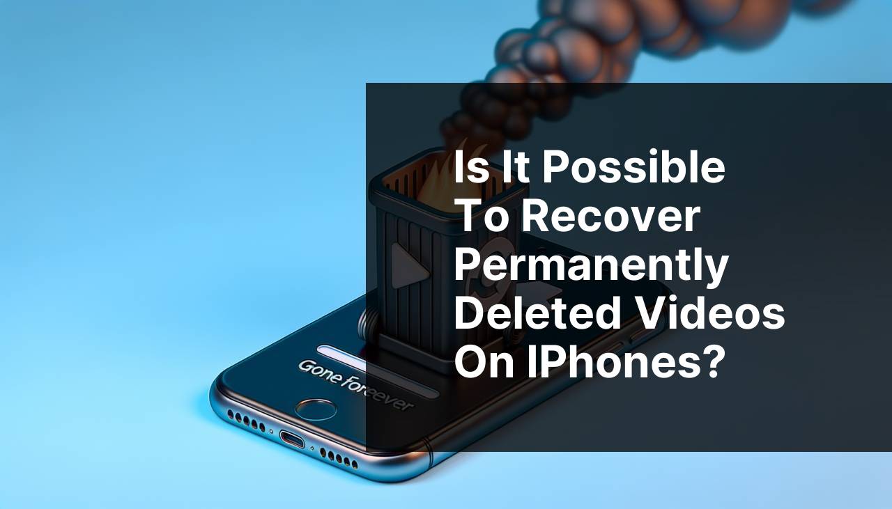 Is It Possible to Recover Permanently Deleted Videos on iPhones?