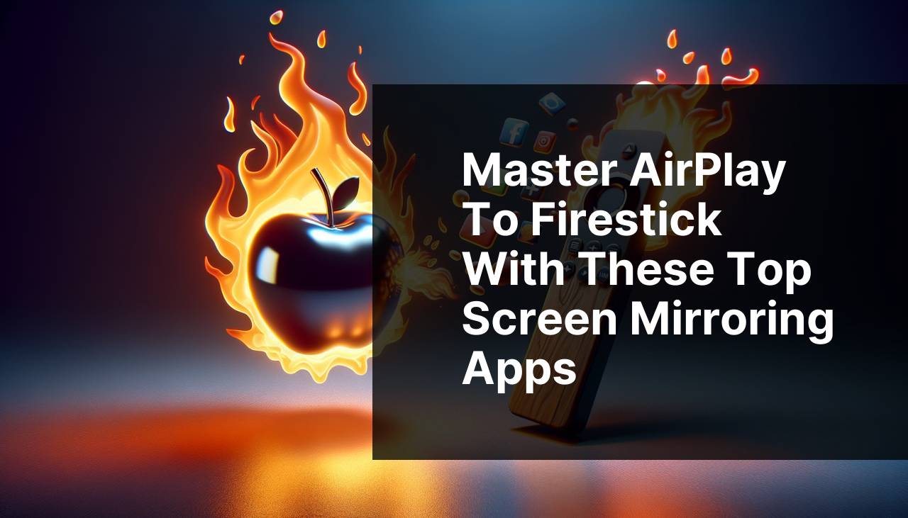 Master AirPlay to Firestick with These Top Screen Mirroring Apps