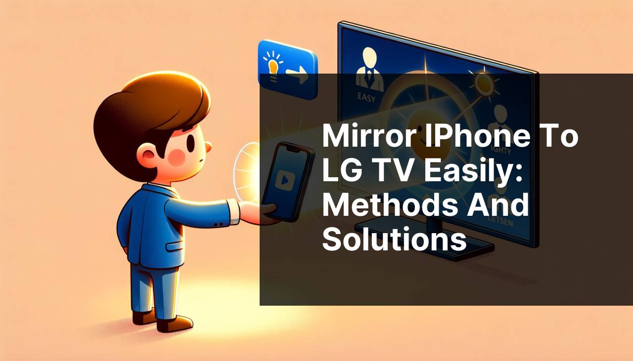 Mirror iPhone to LG TV Easily: Methods and Solutions