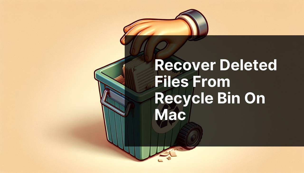 Recover Deleted Files from Recycle Bin on Mac