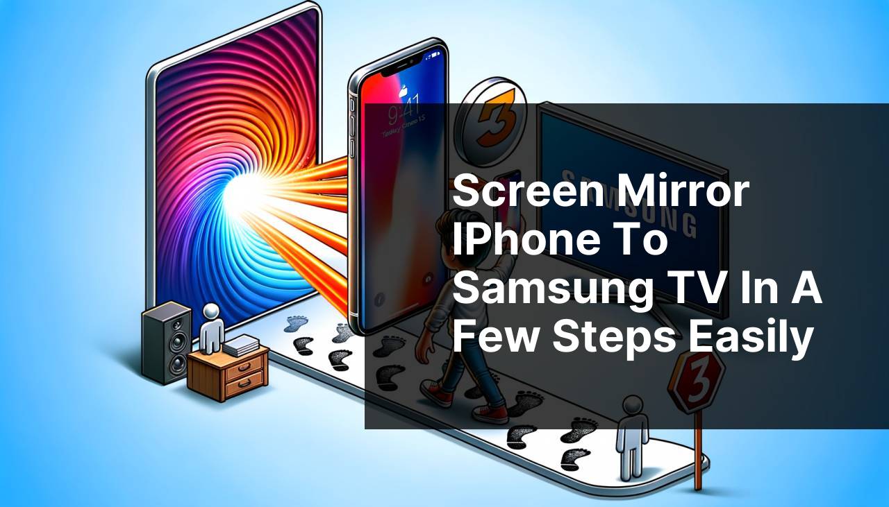 Screen Mirror iPhone to Samsung TV in a Few Steps Easily