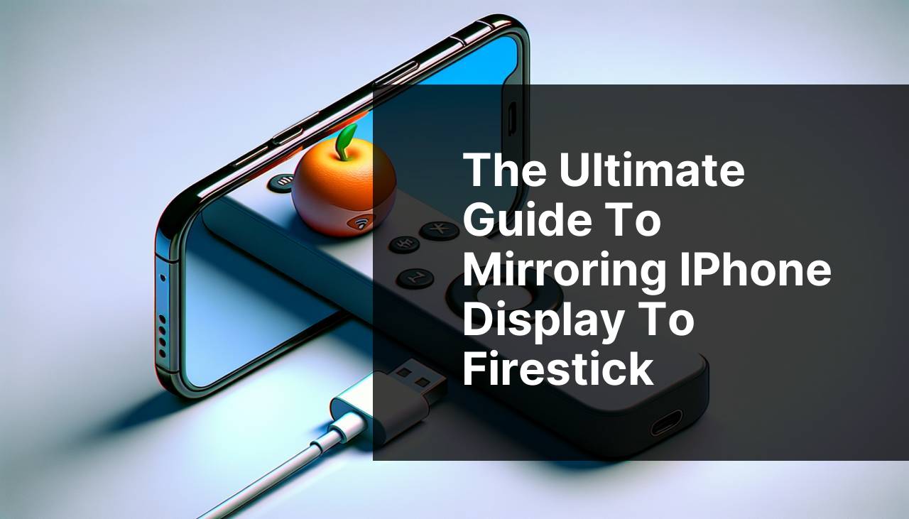 The Ultimate Guide to Mirroring iPhone Display to Firestick