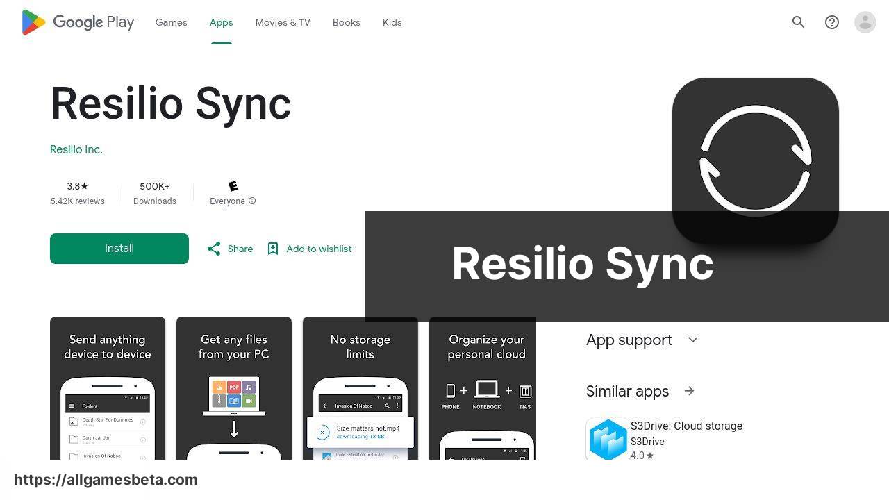 https://play.google.com/store/apps/details?id=com.resilio.sync screenshot